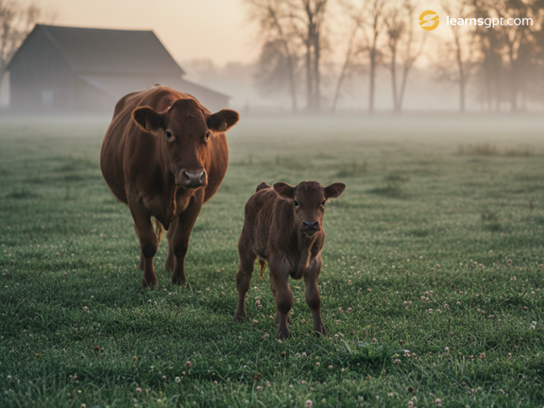 A mother walking away from her newborn, leading the farmer to ask why do cows reject their calves.