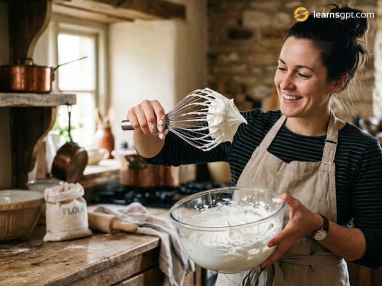 5 Key Differences: Is Heavy Cream and Whipping Cream the Same? A baker whisking dairy to find out is heavy cream and whipping cream the same.